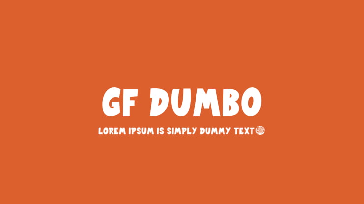 GF Dumbo Font