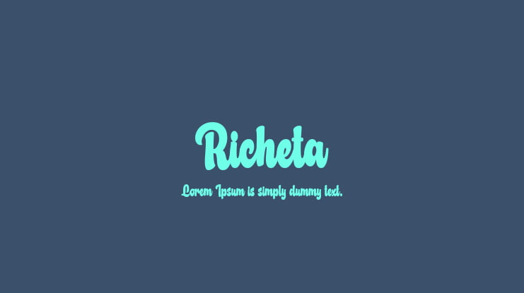 Richeta Font Family