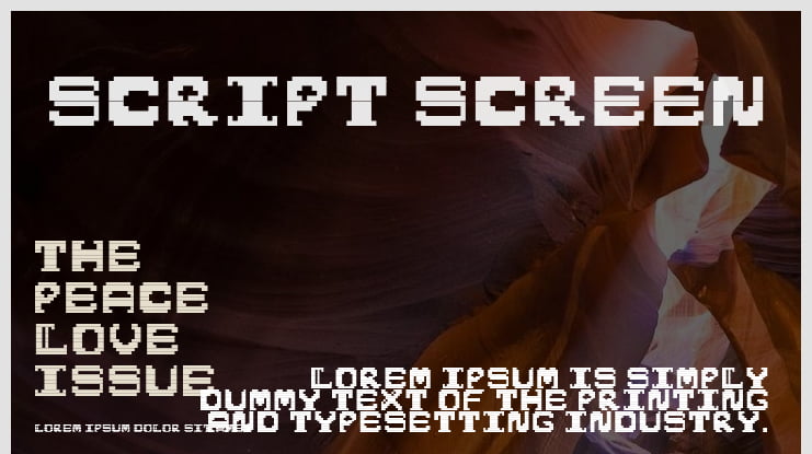 Script Screen Font