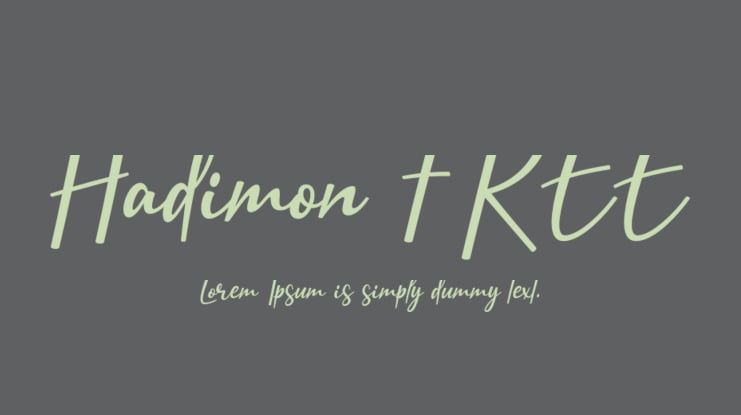 Hadimon FREE Font