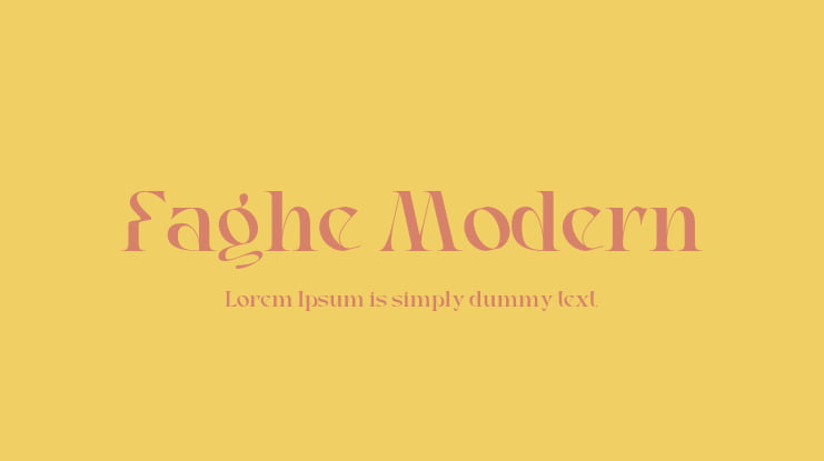 Faghe Modern Font