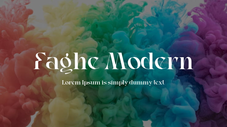 Faghe Modern Font