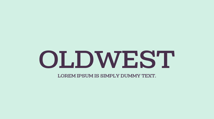 OLDWEST Font