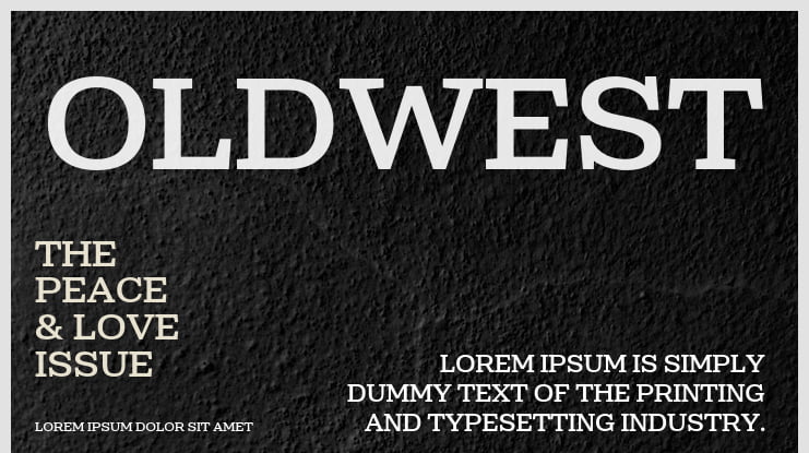 OLDWEST Font