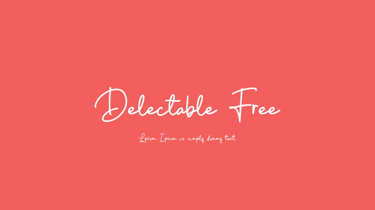 Delectable Free Font