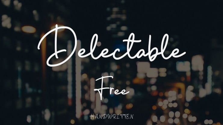 Delectable Free Font