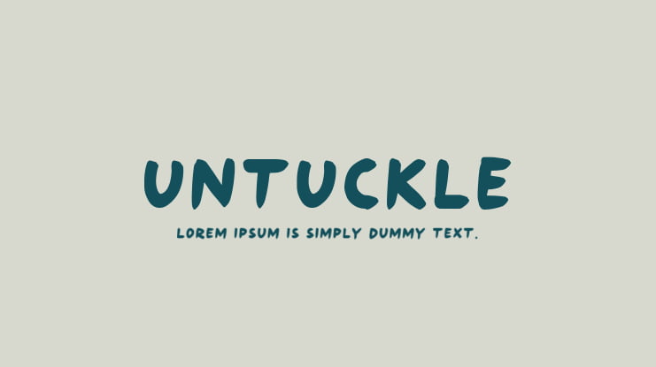 Untuckle Font