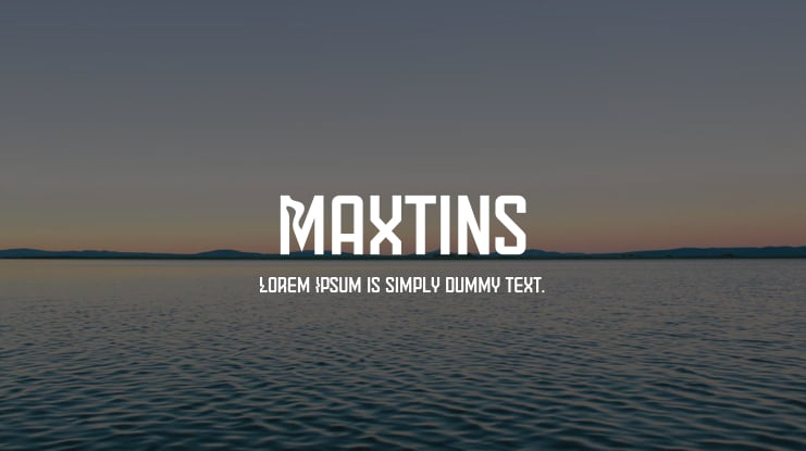 Maxtins Font