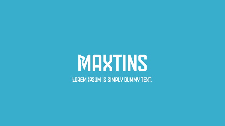 Maxtins Font