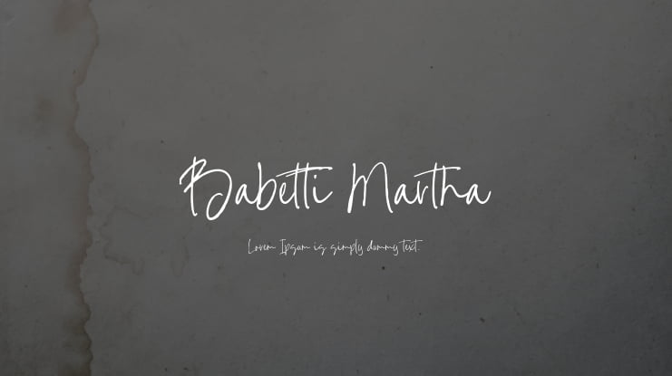 Babetti Martha Font