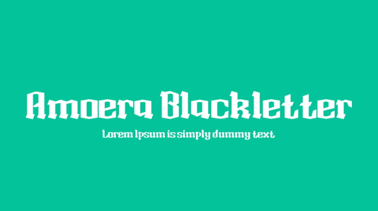 Amoera Blackletter Font