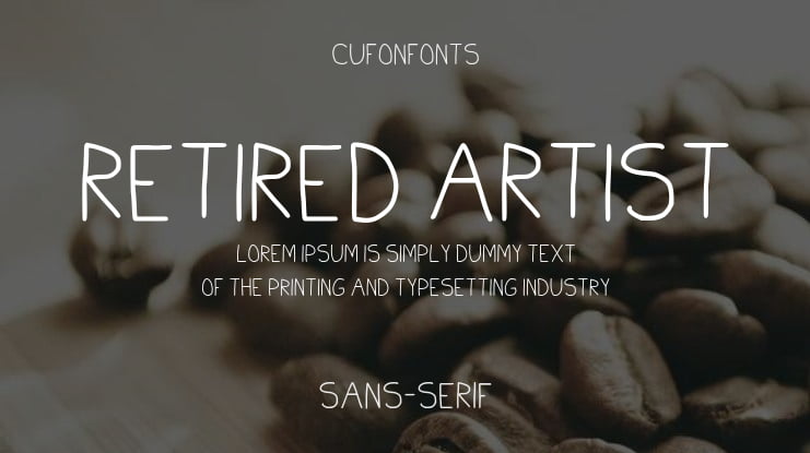 Retired Artist Font