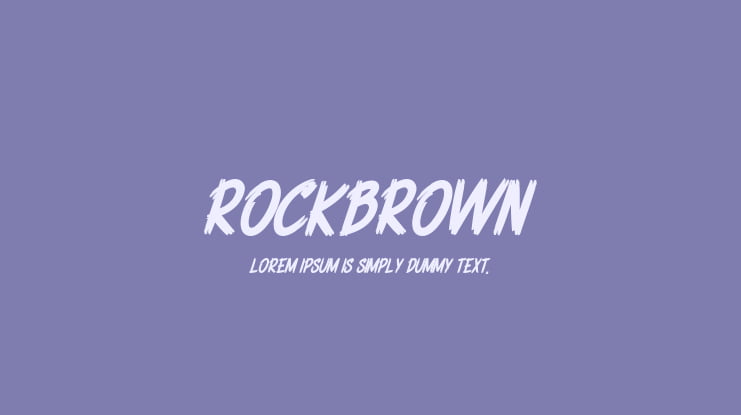 ROCKBROWN Font