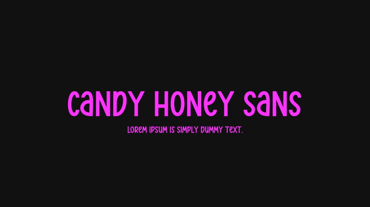 Candy Honey Sans Font