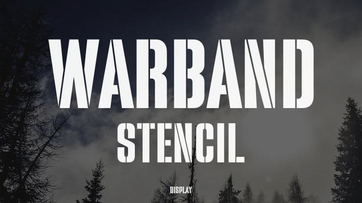 Warband Stencil Font Family