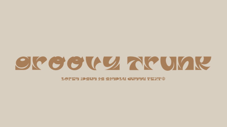 Groovy Trunk Font