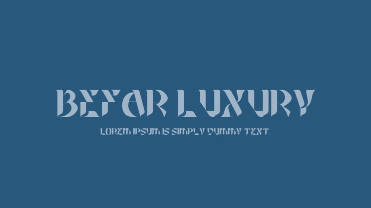 Befar Luxury Font