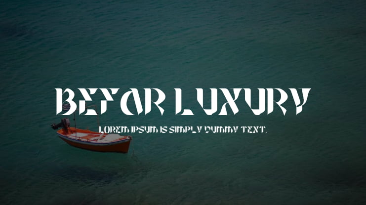 Befar Luxury Font