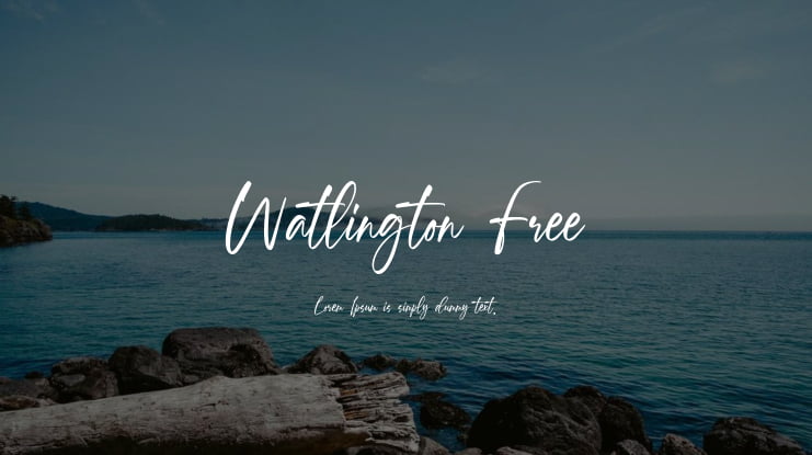 Watlington Free Font