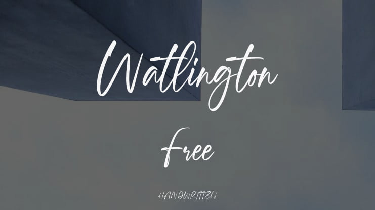 Watlington Free Font