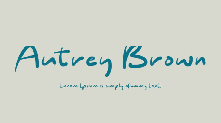 Autrey Brown Font