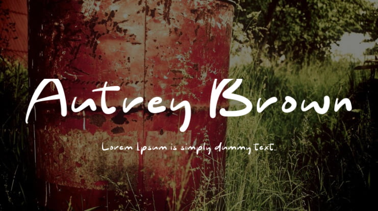 Autrey Brown Font