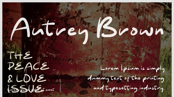 Autrey Brown Font