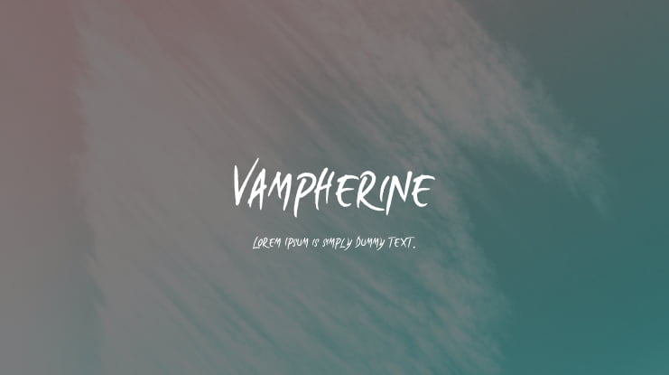 Vampherine Font