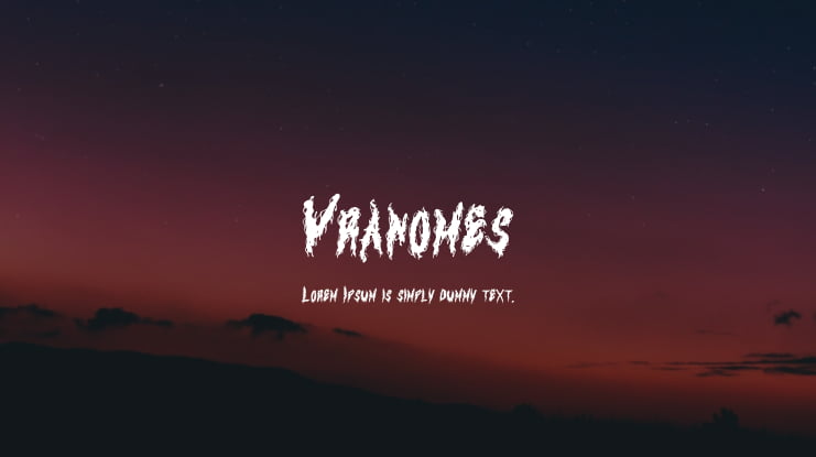 Vranomes Font