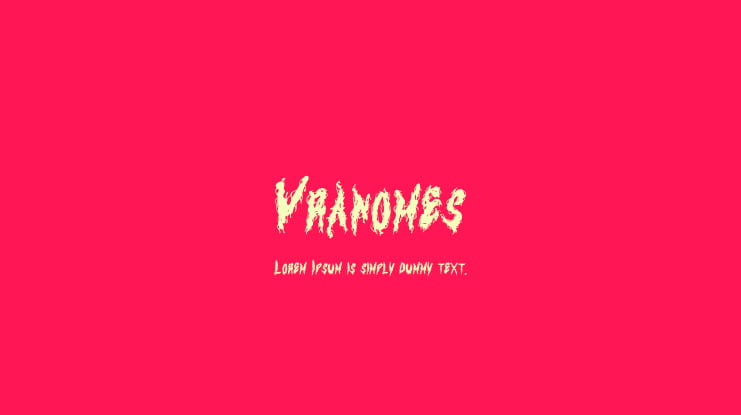 Vranomes Font