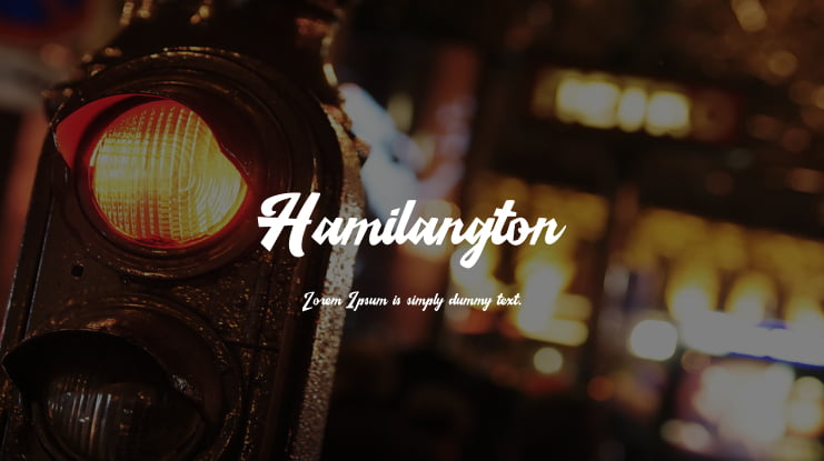 Hamilangton Font