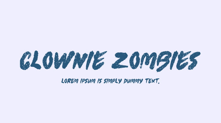 Clownie Zombies Font