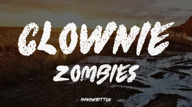 Clownie Zombies Font