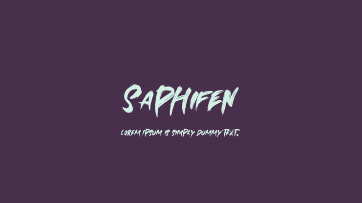 Saphifen Font