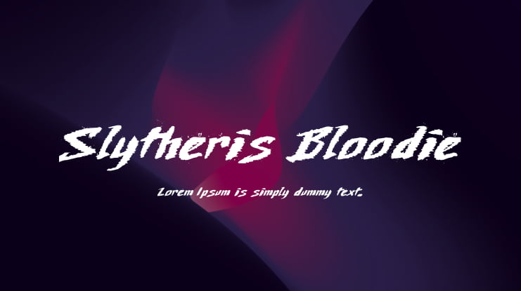 Slytheris Bloodie Font