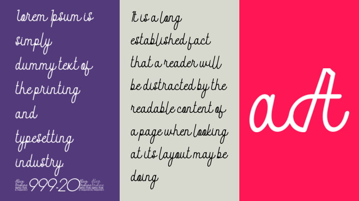 Alica Kristine  Slant Font