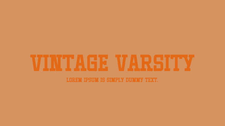 Vintage Varsity Font