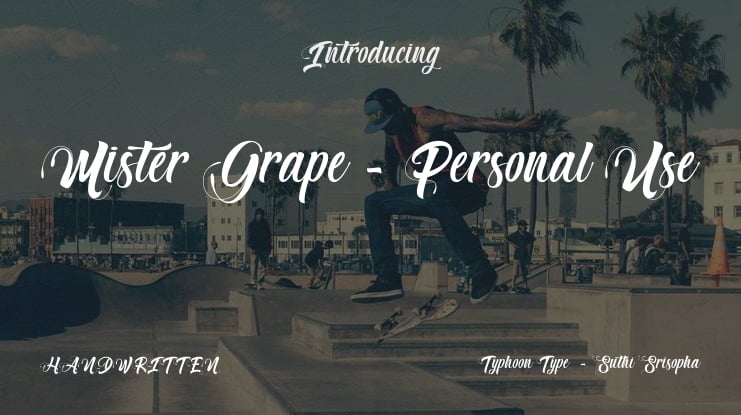 Mister Grape - Personal Use Font