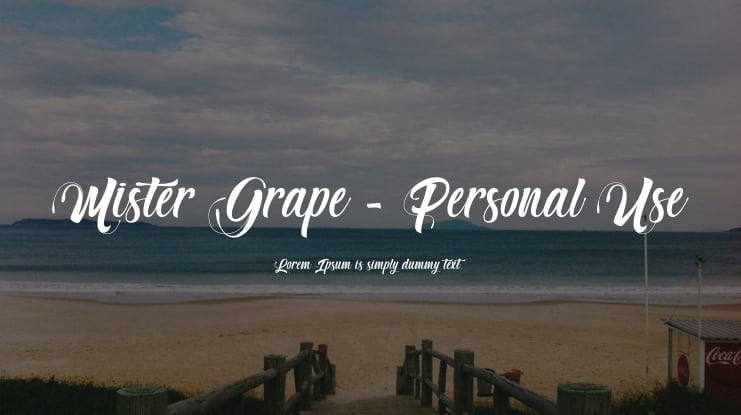 Mister Grape - Personal Use Font