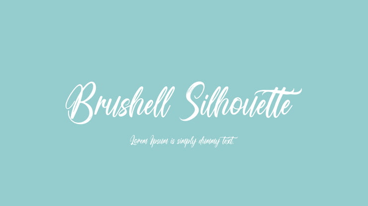 Brushell Silhouette Font