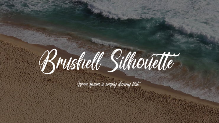 Brushell Silhouette Font