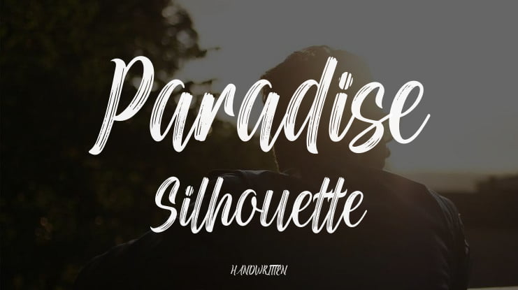 Paradise Silhouette Font