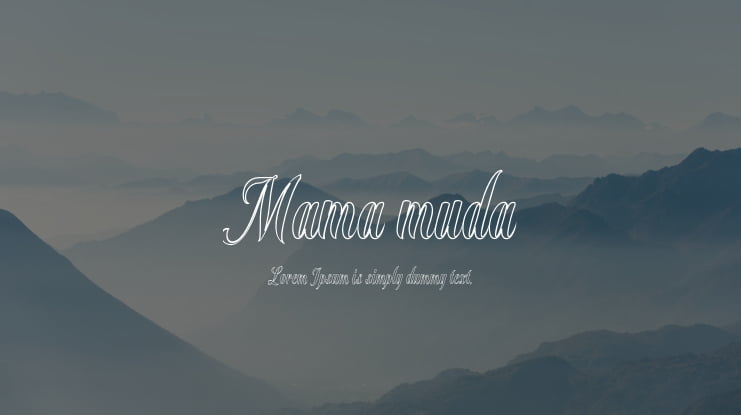 Mama muda Font