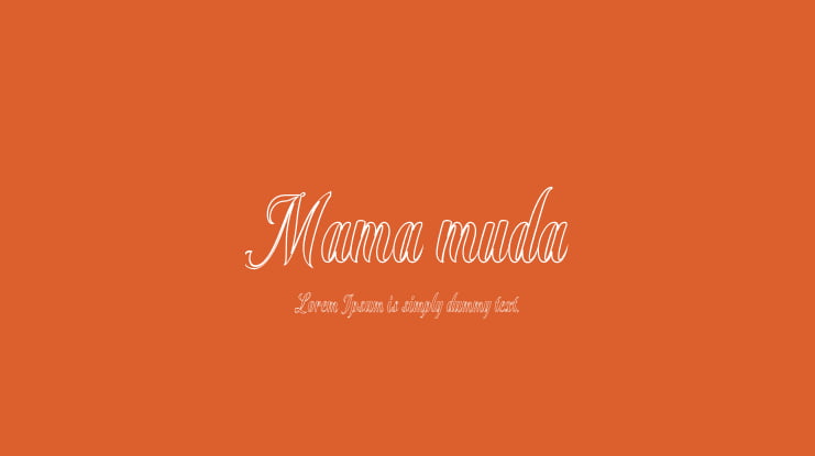 Mama muda Font