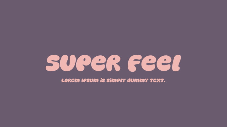 Super Feel Font