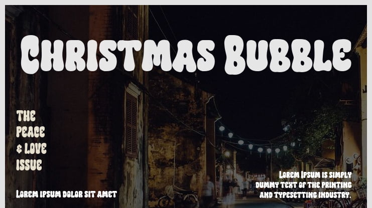 Christmas Bubble Font