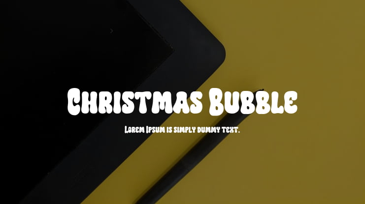 Christmas Bubble Font