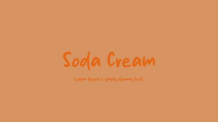 Soda Cream Font