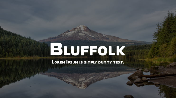 Bluffolk Font