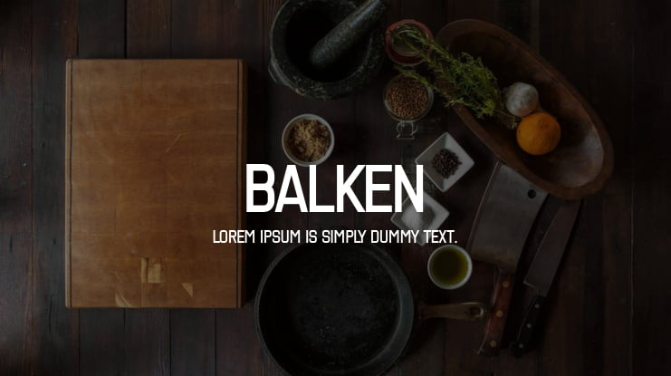 Balken Font